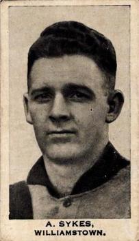 1934 Godfrey Phillips Victorian League and Association Footballers #49 Arthur Sykes Front